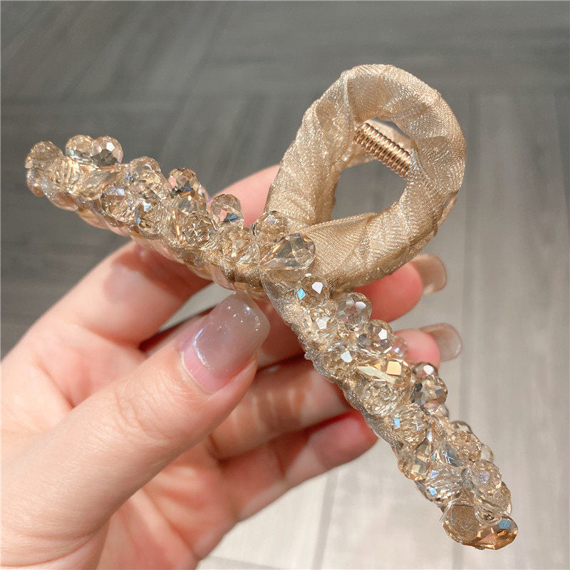 Crystal Cascade Hair Claw Clip