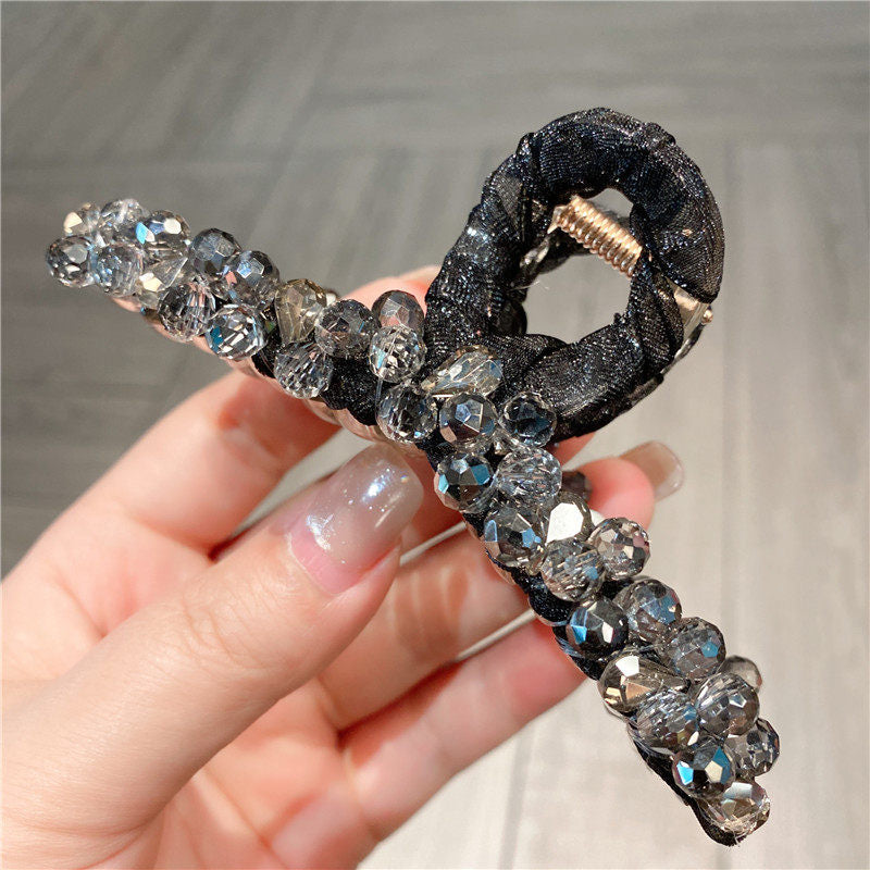 Crystal Cascade Hair Claw Clip