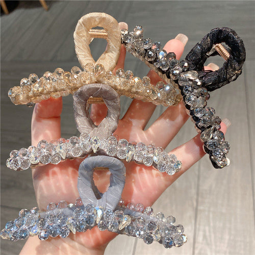 Crystal Cascade Hair Claw Clip
